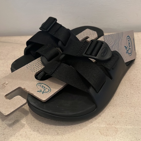 Chaco NWT Chili’s Slide Size 5 Black adjustable flat - Picture 6 of 7